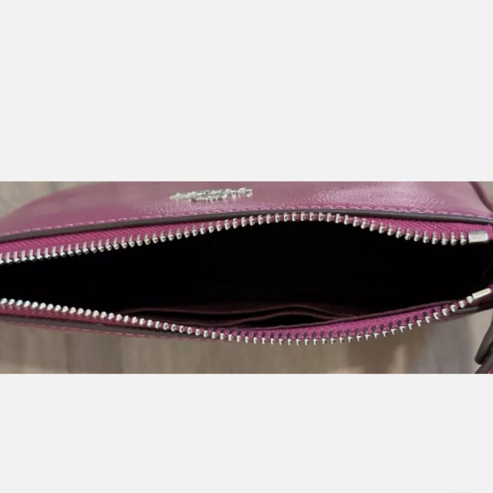 Coach Nolita 19 Shoulder Bag Pink Red Patent Leather Wristlet Clutch CW408 - Picture 13 of 14
